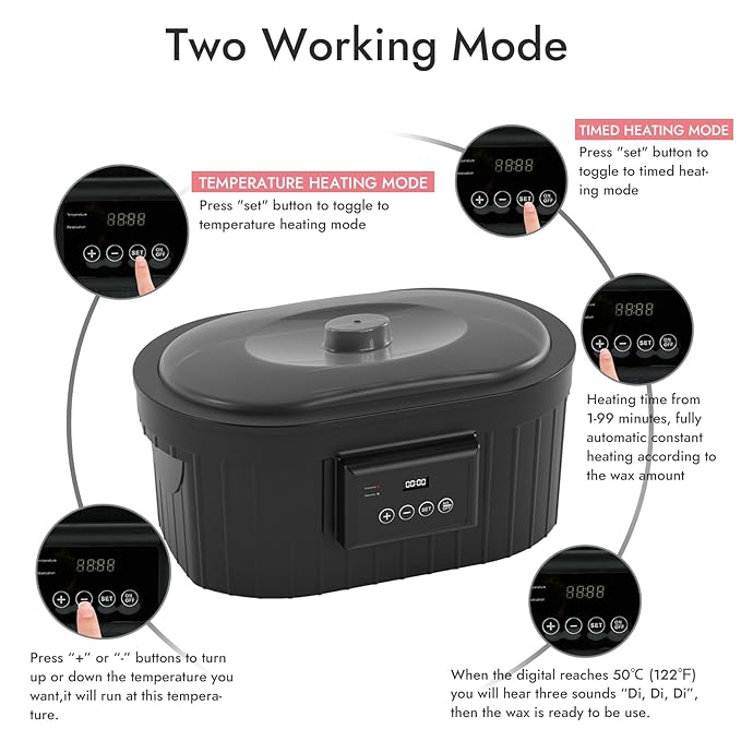Paraffin Wax Machine for Hand and Feet, Waxkiss 5000ml Paraffin Bath with Lavender Paraffin Wax Warmer for Professional Spa & Arthritis Treatment At Home