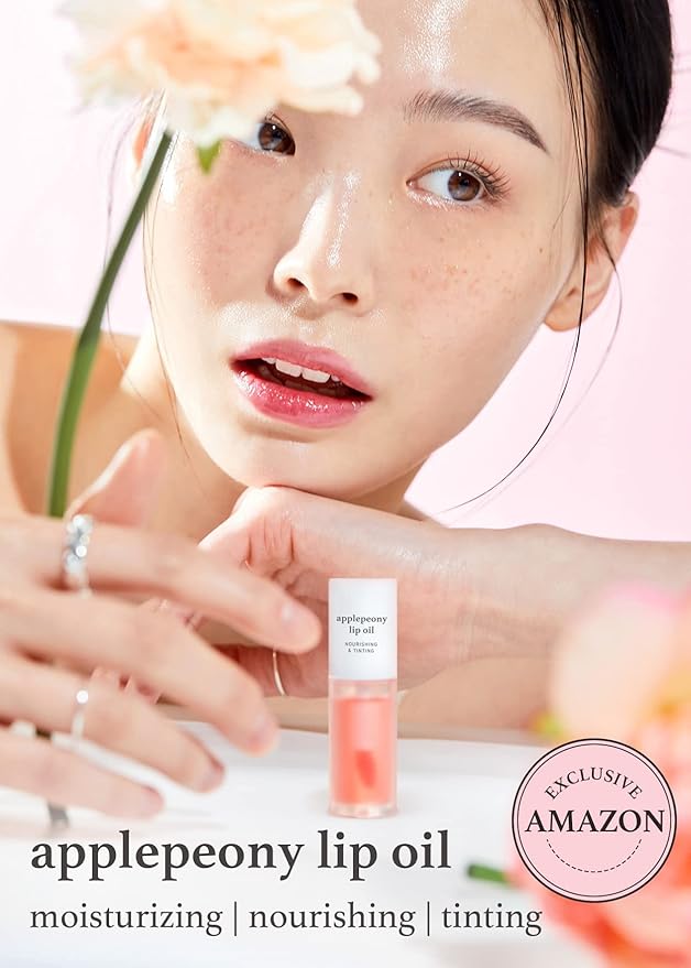 NOONI Korean Hydrating Lip Oil Applepeony + Applecoco Bundle