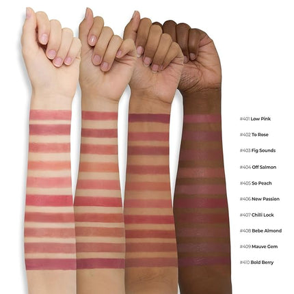 Laka Bulky Matte Lipstick, 4g/0.14oz., Long Wear, Non-Drying Lip Stain Stick with High Pigmentation, Voluminous Lips, K-Beauty (#402 To Rose)