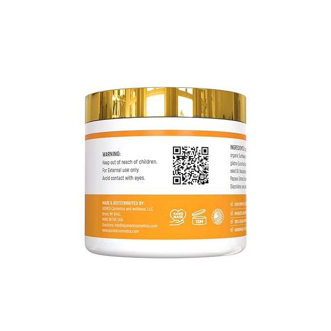 Turmeric body cream– Handmade Niacinamide papaya Turmeric Moisturizer lotion for Dark Spots, Hyperpigmentation, Acne Scars, Evens Tone- turmeric skincare -All Skin Types 8oz (CREAM)