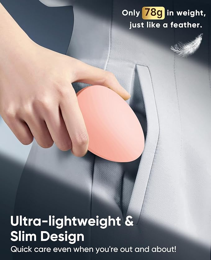 Crystal Hair Eraser for Women and Men, Reusable Crystal Hair Remover Magic Painless Exfoliation Hair Removal Tool, Magic Hair Eraser Device for Legs Back Arms (Pink)