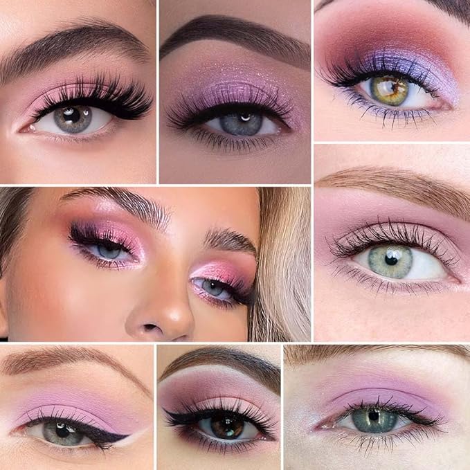 20Colors Light Purple Pink Nude Basics Matte Eyeshadow Palette,Eye Shadow Travel Makeup Palette all in one Long Lasting Waterproof,Great for Travel Gift Kit