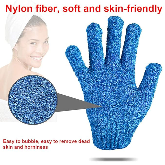 Duufin 28 Pcs Exfoliating Gloves Bath Gloves Body Wash Mitt Scrubbing Exfoliator Glove for Shower, Spa, Massage, Body Scrub, Dead Skin Cell Remover