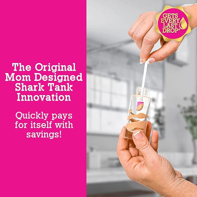 Spatty Daddy Last Drop Mini Makeup Spatula (6 Inch Pink) Shark Tank, Tiny Makeup Tool, Small Scraper, Stocking Stuffers, Gifts for Women Who Have Everything, Mini Makeup Beauty Set. Teenage Girls