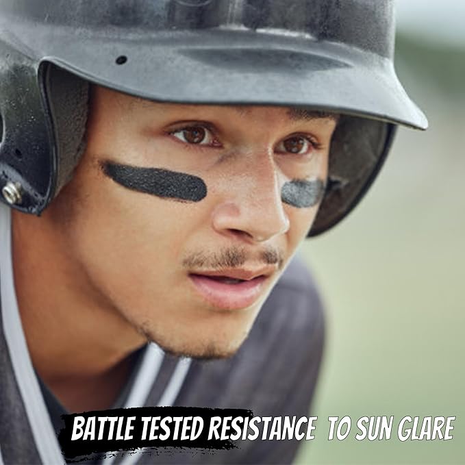 CCBeauty Blue Face Body Paint Stick, Cream Dark Blue Baseball Eye Black Sticks for Sports, Grease Foundation Makeup, Face Painting Kit for Halloween Mystique Smurf Cosplay Costume Parties, 0.67 Ounce