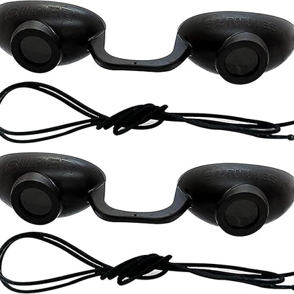 Super Sunnies Flex UV Eye Protection, FDA Compliant Tanning Bed Goggles, Red Light Therapy Glasses, 2 Pack