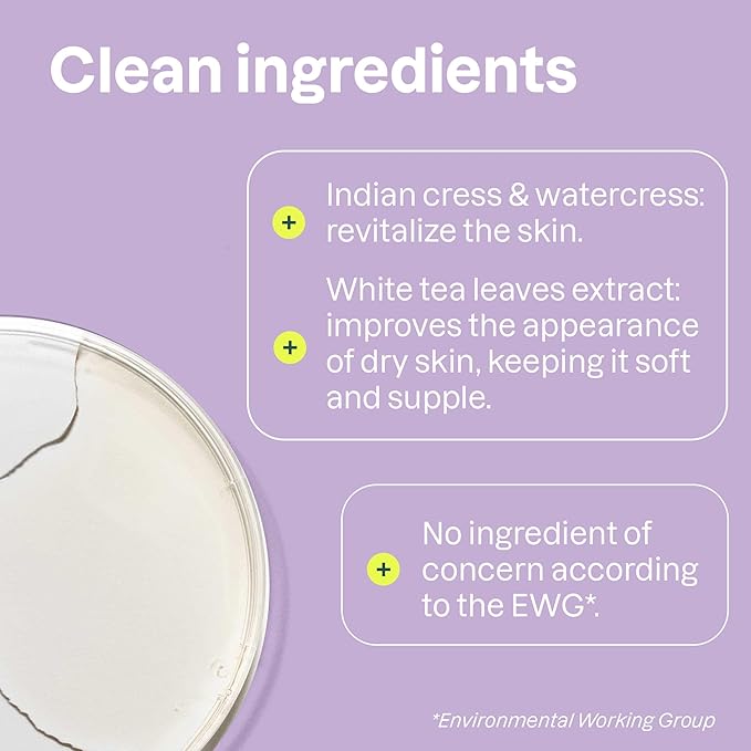 ATTITUDE Body Cream, EWG Verified Moisturizer, Vegan Moisturizing Products For Dry Skin, Dermatologically Tested, White Tea Leaves, 8 Fl Oz