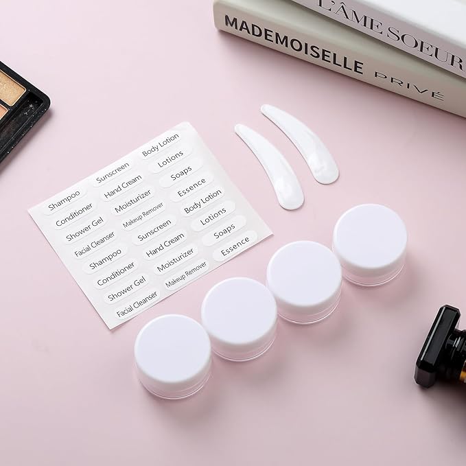 16 Pack Travel Bottles Set, TSA Approved Leak Proof Silicone Squeezable Containers for Toiletries, Refillable Travel Accessories for Conditioner, Shampoo, Lotion & Body Wash Accessories