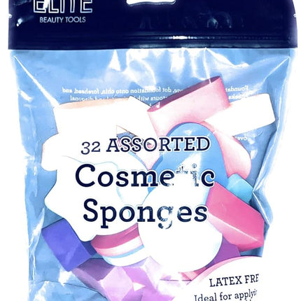 Swissco - Elite Cosmetic Sponges 24 Count Assorted