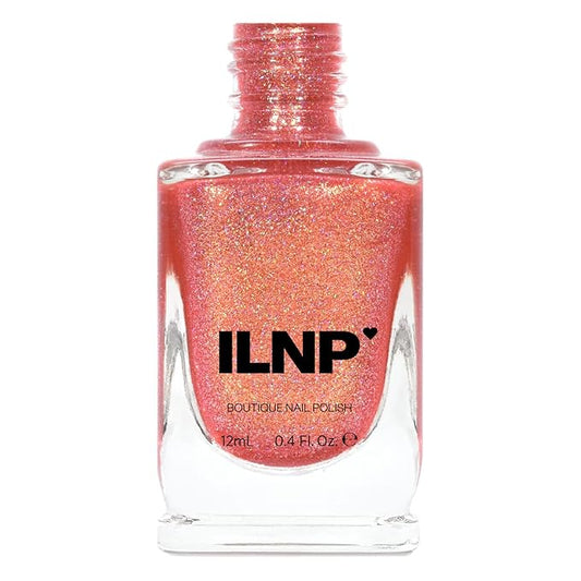 ILNP Citrus Punch - Orange Coral Holographic Nail Polish