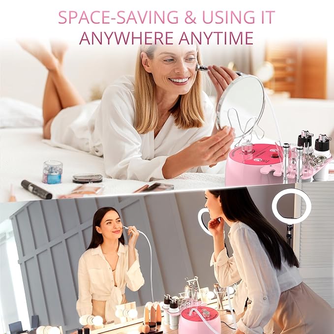 Diamond Microdermabrasion Machine Professional for Facial UNOISETION 3 in 1 Home Microdermabrasion Machine for Skin Exfoliating, Blackhead Removal, Spray Facial Moisturizing