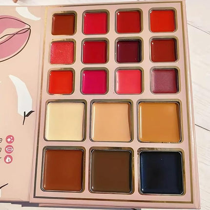 K'APEINE Foldable Makeup Palette, 5-in-1 Face, Eyes & Lips | Contour, Blush, Highlighter, Eyeshadow | Long-Lasting & Travel-Friendly Multipurpose Makeup Kit Eyeshadow Palette for Women