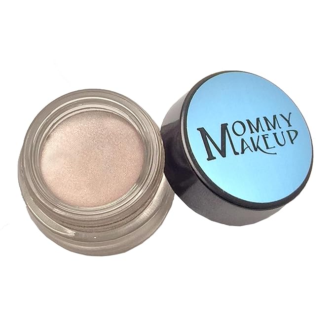 Mommy Makeup Any Wear Creme Eyeshadow - Waterproof, Crease-Proof, Long Lasting, High Pigment, Oil-free - Cream to Powder for Eyes, Cheeks & Lips (Crystal)