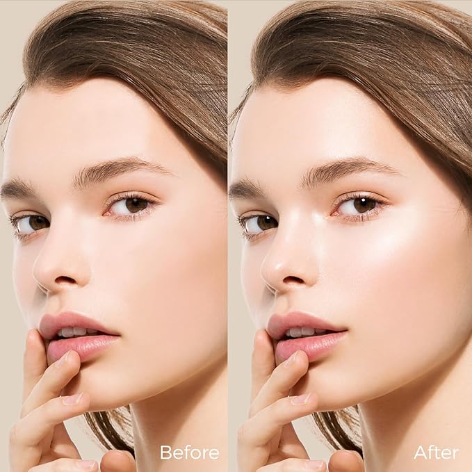 Dewy Highlighter Makeup 15g/0.53fl.Oz, Highlighter Makeup Stick for Face and Body, Radiant & Shimmer Glow, Buildable Color for All Day | Vegan & Cruelty-Free | Champagne Beige Gold