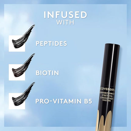 COVERGIRL Eye Enhancer Stretch & Strengthen Mascara 810 Black Brown 0.3 fl oz (Packaging May Vary)