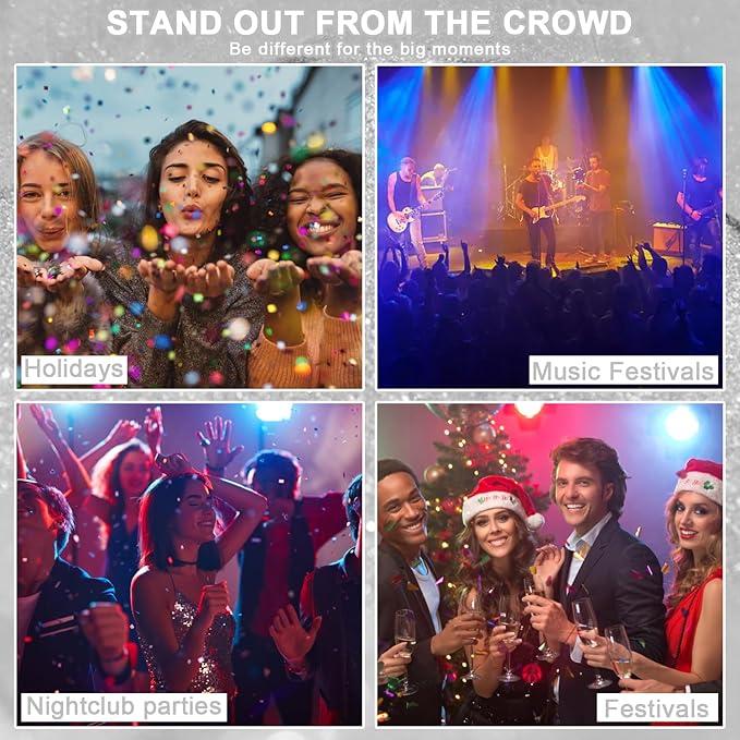 Hair and Body Glitter Spray, Shimmering Powder Sparkle Powder Makeup, Glitter Loose Sparkle Makeup for Body Highlighter,Festival Prom Rave Accessories (Pearl White)