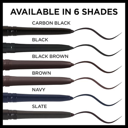 L'Oreal Paris Makeup Infallible Never Fail Original Mechanical Pencil Eyeliner with Built in Sharpener, Black, 0.008 oz., 2 Count