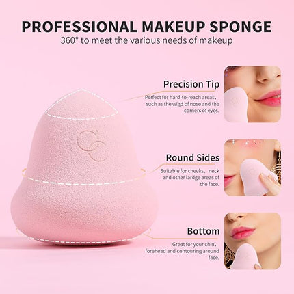 Docolor Makeup Brushes 16+3 Pcs Makeup Brush Set with Makeup Bag Makeup Sponge & Brush Cleaning Pad Professional Face Powder Kabuki Foundation EyeShadow Concealers Brush Kit Gift Box Fantasy Series Ⅲ