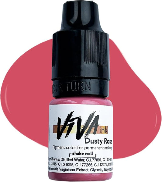 Lip Pigment – Dusty Rose – Permanent Lip Makeup – Microblading Ink for Durable and Colorful Lips – Long Lasting Color Lip Cosmetics (0.2 oz)