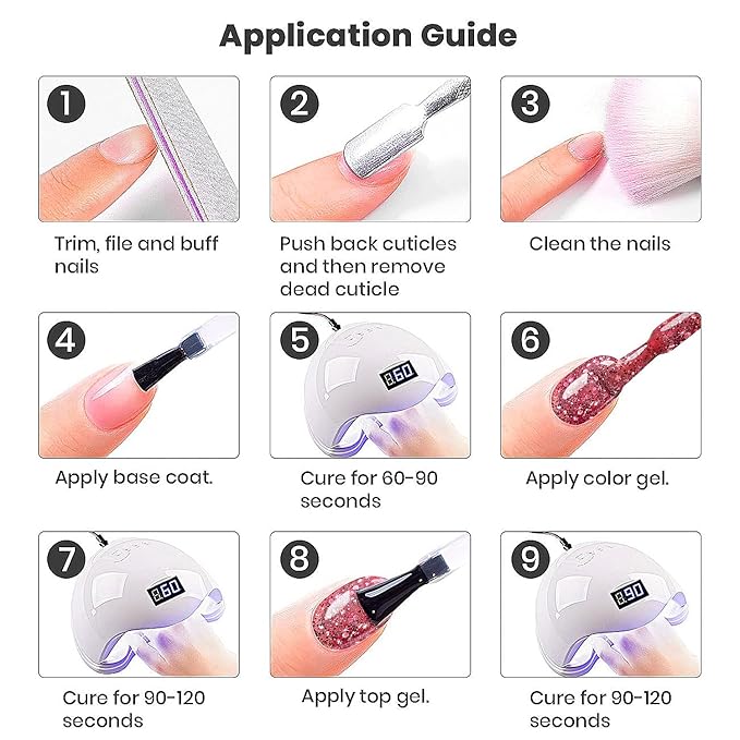 RARJSM Rose Glitter Gel Nail Polish Big Flakes Diamond Sparkly Chunky Rose Pink Shimmer Pigments Nail Gel Polish Soak off L e d U V Curing Required for Nail Art Salon Fall Winter Christmas Manicure