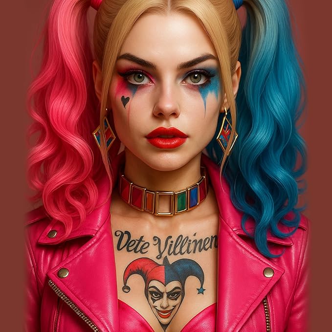 BAD COLOR 3PCS Red Black Royal Blue Face Body Paint Stick Makeup for Skull Vampire Clown Joker SFX Cosplay & Dress Up, Full-Coverage Halloween Facepaint Makeup Kit