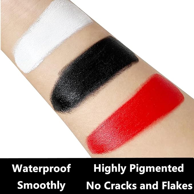 Go Ho Red Face Paint,Waterproof Oil Based Cream Red Face Body Paint Stick for Halloween Cosplay SFX Spider Devil Clown Makeup