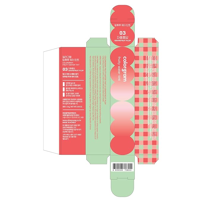 COLORGRAM FRUITY WATER TINT 03 GRAPEFRUIT PLOP