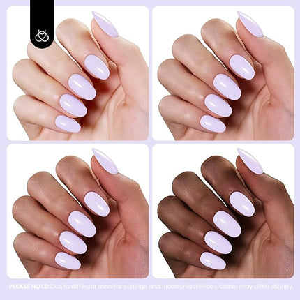 Beetles Pastel Purple Gel Polish - 1Pcs 15ml Lavender Purple Spring Gel Polish High Gloss UV Led Soak Off Nail Polish Nail Art Manicure Salon Periwinkle Color Nails