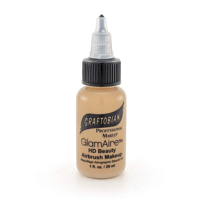 GlamAire Airbrush Makeup by Graftobian - High Definition Airbrush Foundation, Professional Formula for Long-Lasting Wear, For Makeup Artists and Beauty Aficionados, Made in USA, Temptress
