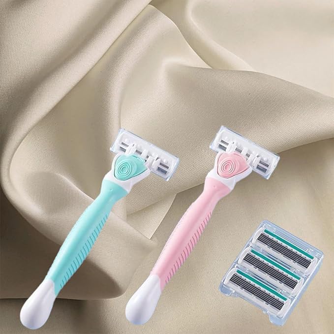 Razors for Women Sensitive Skin，6 blade Lady Shaving Razor for Women, Women’s razors for Shaving Including 1 Travel Razors for Women with 19 Blade Refills