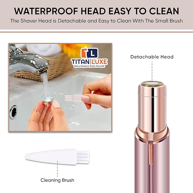 Facial Hair Removal for Women, Face Shavers for Women, Portable Lady Face Electric Razor for Lip, Peach Fuzz, Chin with USB Rechargeable