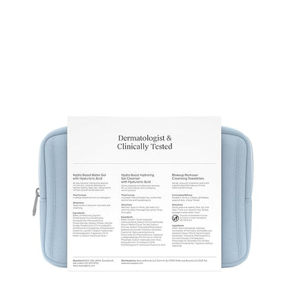 Neutrogena Refresh & Hydrate Skin Care Set, Gift Set with Tate McRae's Must-Haves, Includes Makeup Remover Wipes, Gel Facial Cleanser, & Water Gel Face Moisturizer, Travel Size, 3 Items