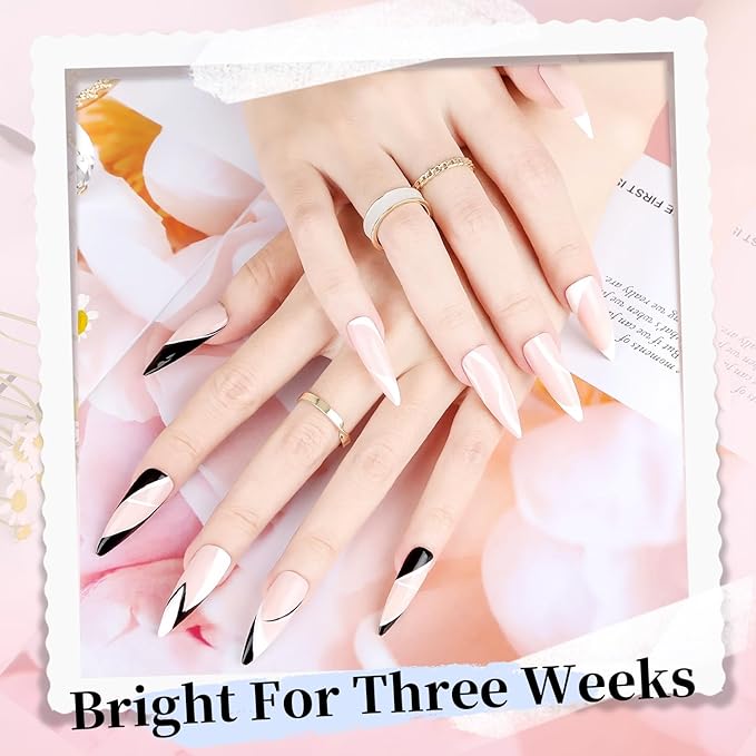 JODSONE Nail Art Gel Liner Set 10 Colors White Red Black White Gel Nail polish Need U V Lamp Cured with Thin Brush