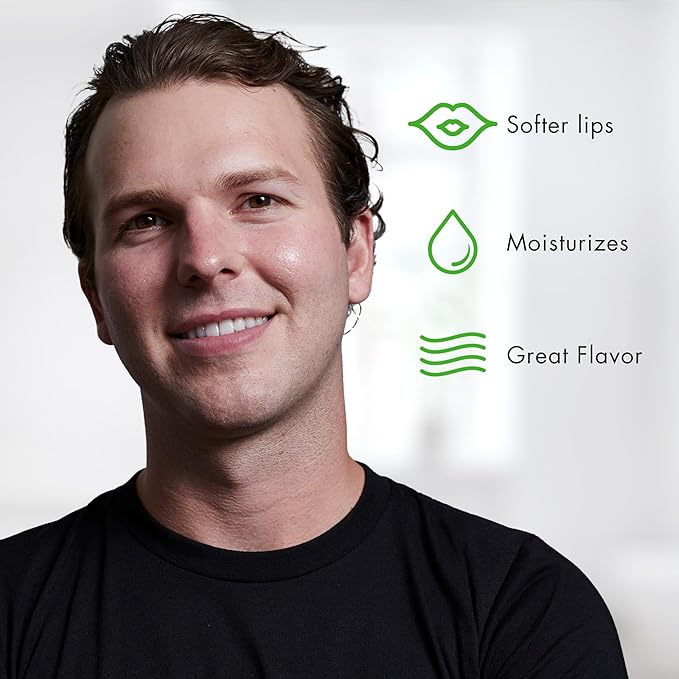 Tiege Hanley Hydrating Lip Balm, Peppermint - Moisturizing Lip Care Treatment Products for Dry & Cracked Lips - Hidratante de Labios