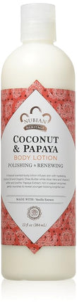 Nubian Heritage Body Lotion, Coconut and Papaya, 13 Fl Oz