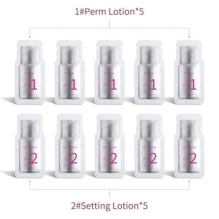2025 Upgraded Fast Perm Lash Lift Kit Eyelash Perm Kit Perm&Setting Lotion (Quantity: 2×5 Packs)