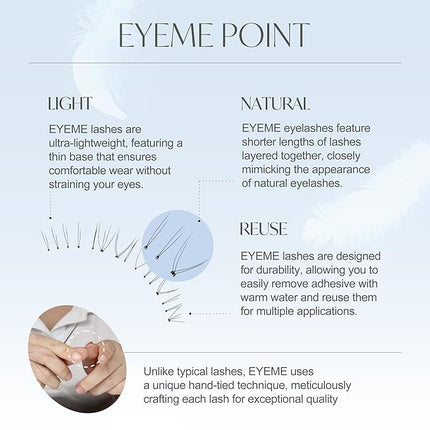 EYEME Eyelash x Artist Collaboration NO.U21 Under – 5 Set Pack, Lightweight False Eyelashes for a Natural Underlash Look, Soft Lashes for Lower Lash Styling, Glue Not Included, K-Beauty