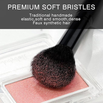 Vander Makeup Brushes, 32Pcs Professional Premium Synthetic Makeup Brush Set with Case, Eyeshadow Foundation Blending Face Contour Cosmetic Brush Travel Make up Brushes Set for Women, Girl (Black)