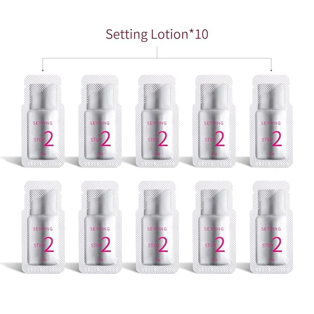 2024 Upgraded Fast Perm Lash Lift Kit Eyelash Perm Kit Eyelash Fixation Lotion (Quantity: 10 Packs)