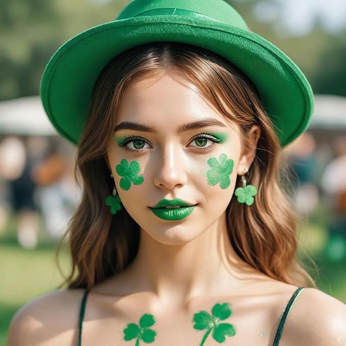 Mysense Light Green Face Body Paint,St Patricks Day Outfit Accessories,Water Based Washable Cream Body Paint for Adults and Children Halloween Gamora Witch Costume Christmas Cosplay Makeup,0.6oz