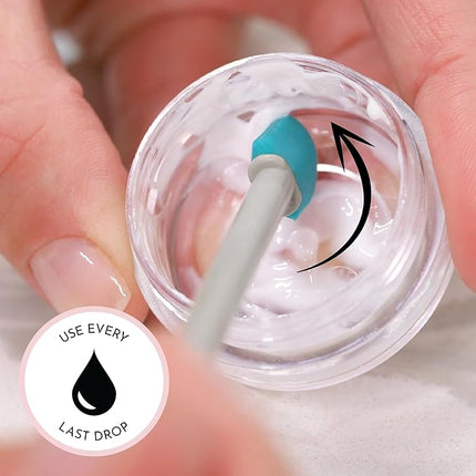 S&T INC. Makeup Spatula, Large and Mini Silicone Spatula Set for Cosmetics, Shampoo, Hair Care, and Skin Care Products, 2 Piece Set, Grey/Teal