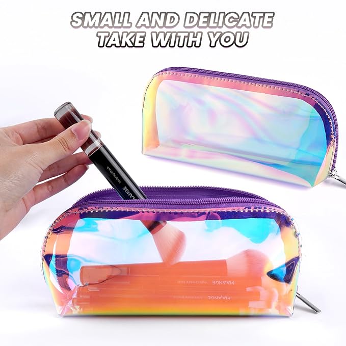 MAANGE 18 Pcs Makeup Brushes with Laser Bag, Premium Synthetic Makeup Brush Set Professional Makeup Tools Eyeshadow Eyebrow Foundation Blush Concealer Face Powder Blending Brushes Kit-Black