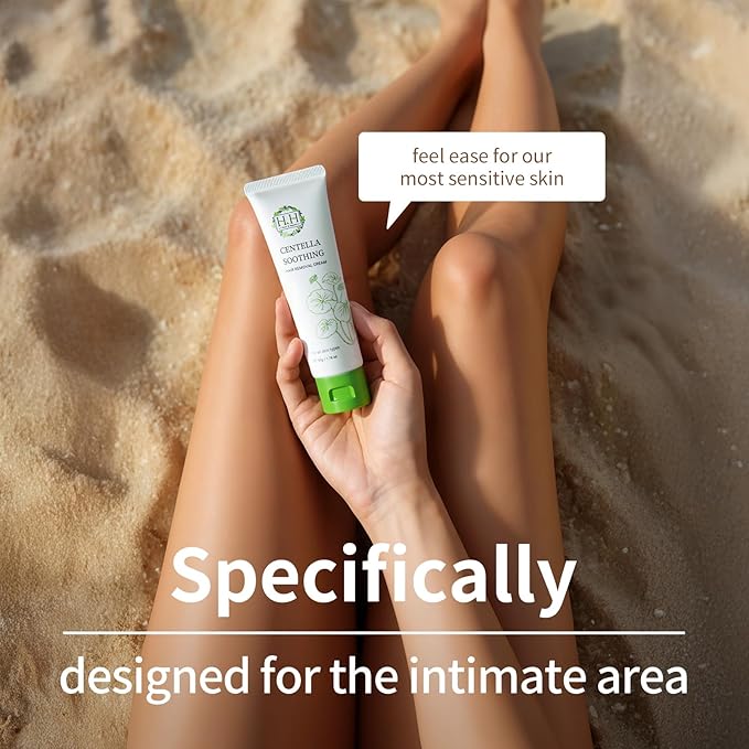 HH Herb&Health Intimate Hair Removal Cream for Women, Painless and Gentle, With Cica Extract, For Bikini and Sensitive Skin, Removes Short and Thick Hair