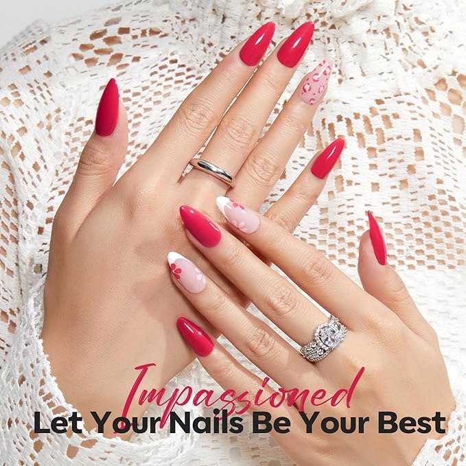 modelones Hot Pink Nail Polish, Magenta Pink 15 ml Quick Dry Nail Lacquer Strengthener Long Last Shine Fingernail Toe Nail Art DIY Home Travel Manicure Gift for Women Girls 0.5 Fl Oz