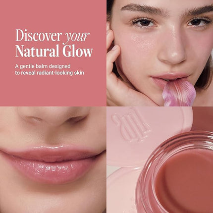 ANILLO Rose Glow Balm - Korean Tinted Lip and Cheek Balm w/Rose Extract, Shea Butter, Ceramide & Peptide Complex - Glossy and Vegan K Beauty Lip Moisturizer & Cheek Blush (0.18 oz)