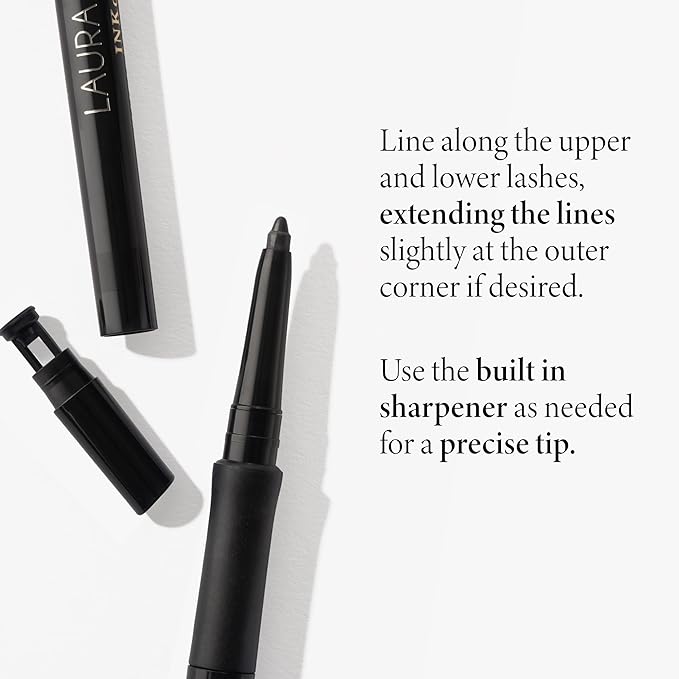 LAURA GELLER NEW YORK INKcredible Gel Eyeliner - Deep Purple - Waterproof Smudge-proof Eyeliner Pencil - Built in Sharpener