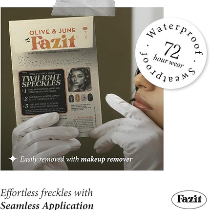 Fazit Makeup Patches - Halloween Twilight Speckles - Glow Up Make-Up Patches - Cute Glitter Makeup Accessories for Women - Cosmetic Glitter for Face