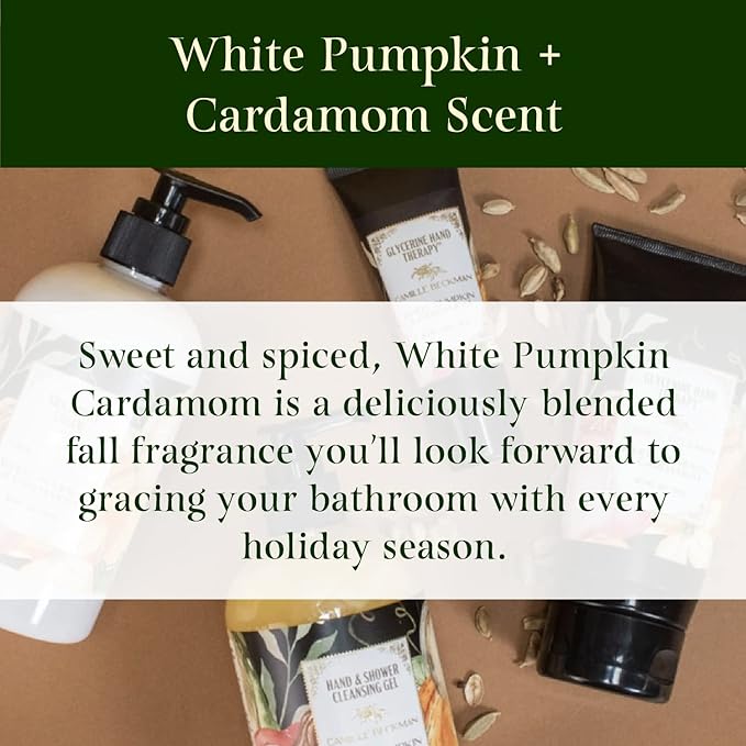 Camille Beckman Glycerine Hand Therapy Cream, White Pumpkin & Cardamom, 6 Ounce