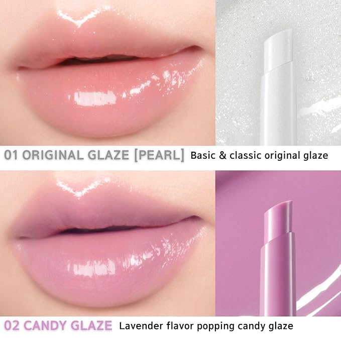 BBIA Over Glaze Stick - Lip Plumping Gloss Melting Balm Lipstick, Intensive Volume Up, High Shine & Glossy, Ultra Watery Moisturizing & Volumizing, Glowy Texture, Korean Lip Makeup (01 ORIGINAL GLAZE)