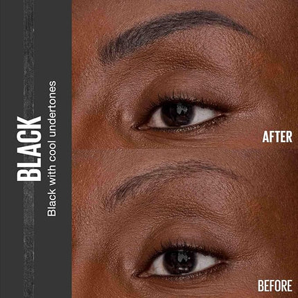 Maybelline Express Brow Ultra Slim Eyebrow Makeup, Brow Pencil with Precision Tip and Spoolie for Defined Eyebrows, Black, 1 Count